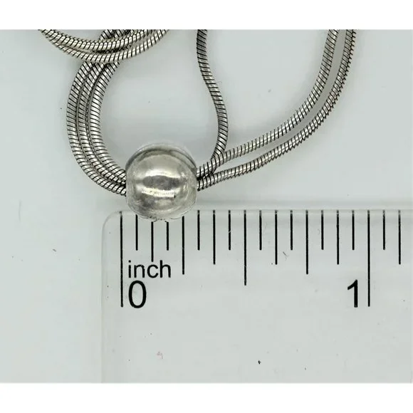 925 STERLING SILPADA Thoreau 3 strand necklace VINTAGE w/patina  16" - Picture 4 of 6